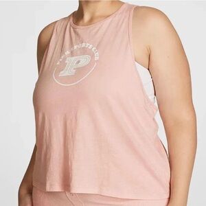 Victorias Secrets Pink Sleeveless crop racerback Tank Top women’s M & L NEW